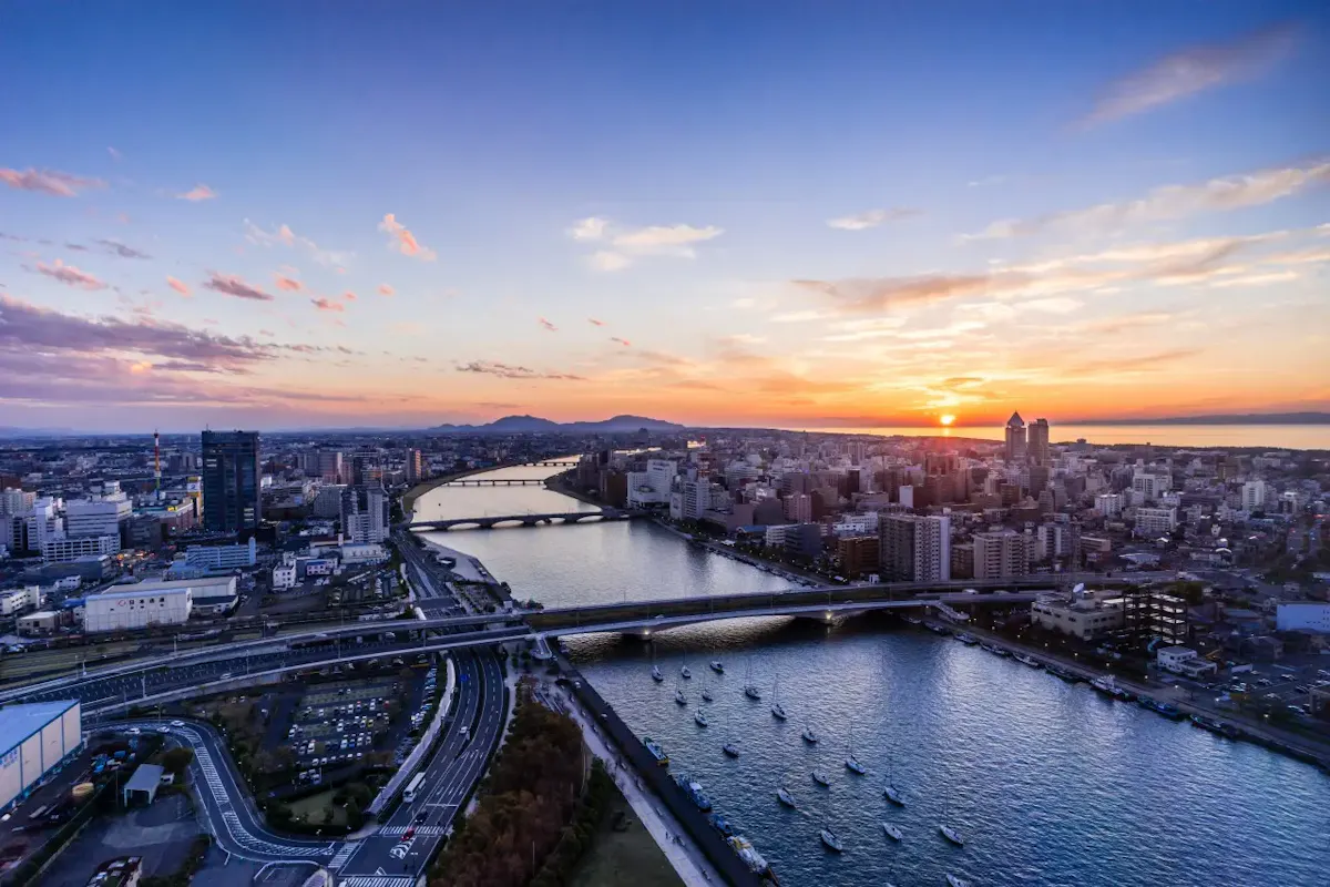 新潟市周辺の風景