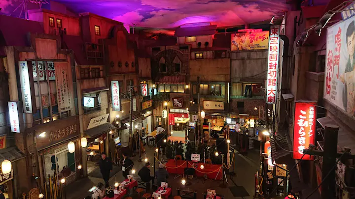 写真映えスポット多数！昭和レトロな館内