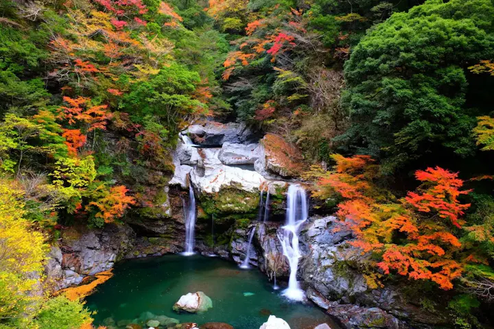 最上流の鍋割滝までお散歩