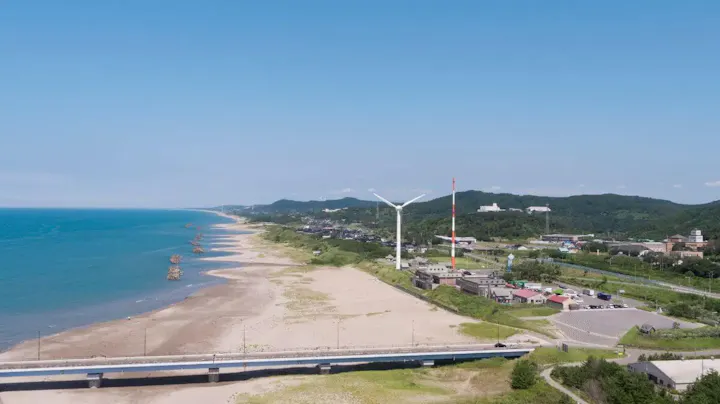 雄大で美しい日本海の景色が見渡せる!
