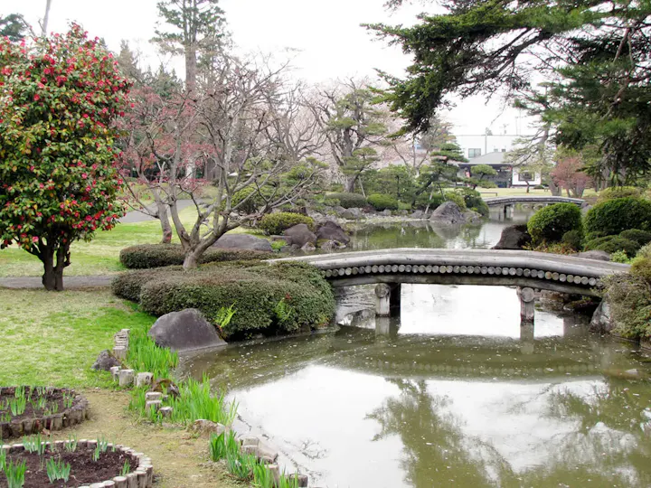 江戸風な趣きの日本庭園!