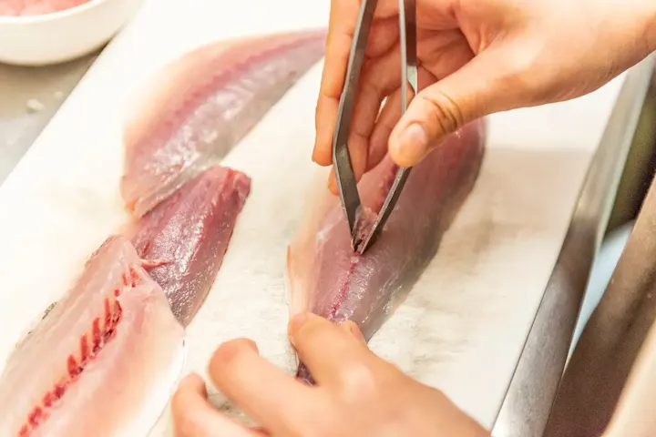新鮮な鯵や真鯛を楽しむ