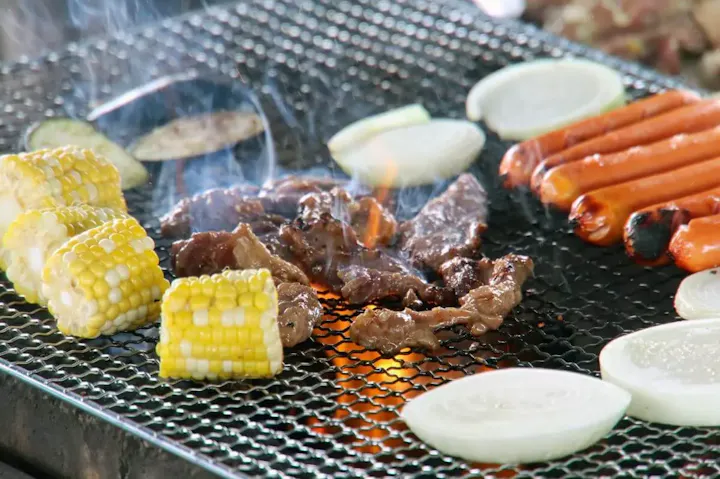 家族や仲間と楽しめるBBQ広場!