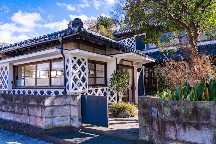 独特の風合いがある「なまこ壁」の建造物