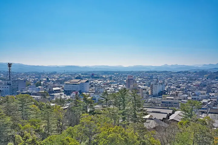伊賀上野城から見る景色