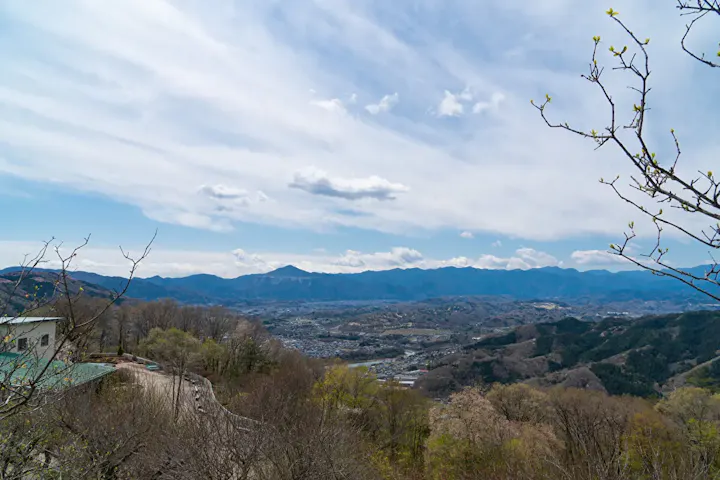夜景が美しい山頂の展望台