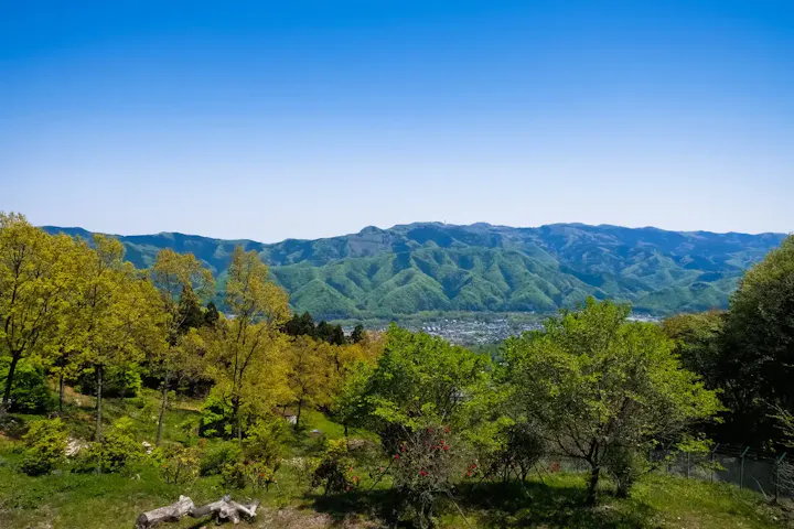 自然豊かな里山が美しい