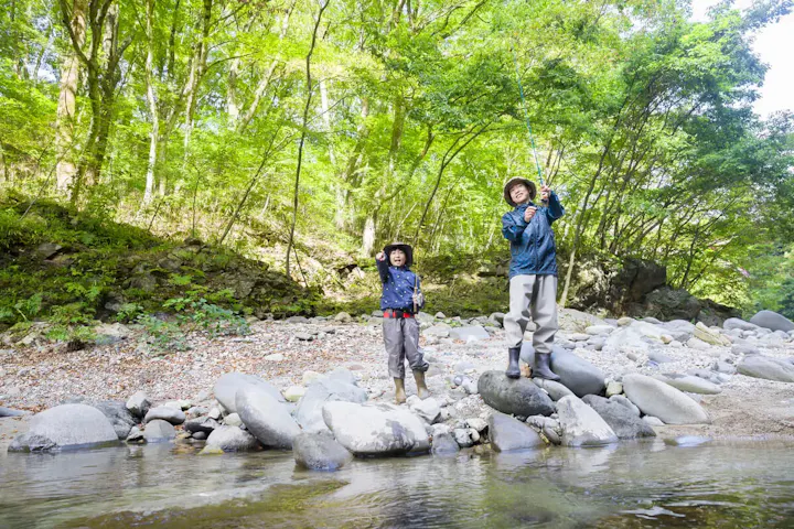 「やまめ釣り」に挑戦!