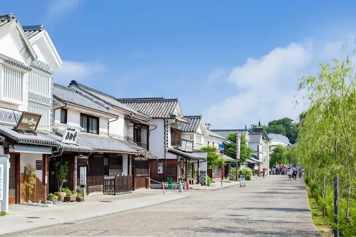 色濃く残る当時の町並み