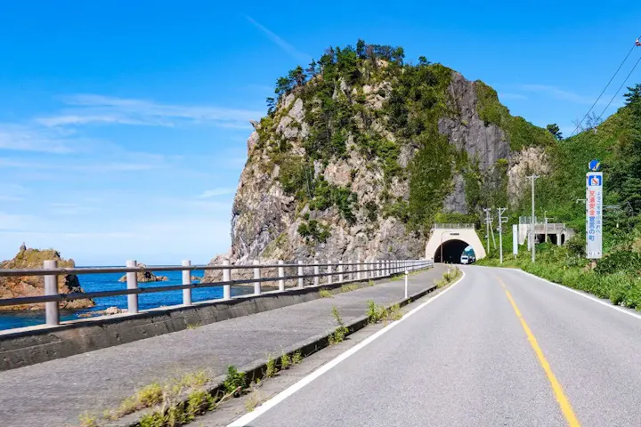 遊覧船の後は海岸線をドライブ!