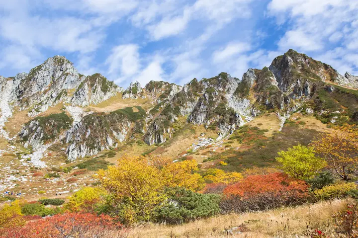 千畳敷カールの紅葉
