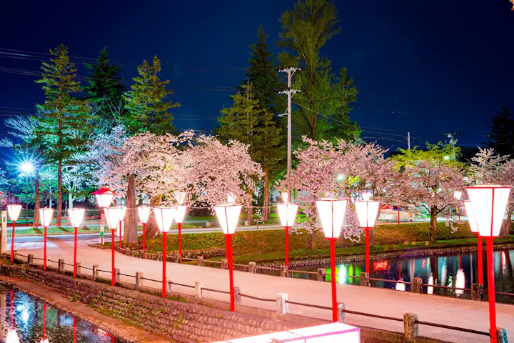 夜景も美しい!幻想的な雰囲気を醸し出す戸澤神社