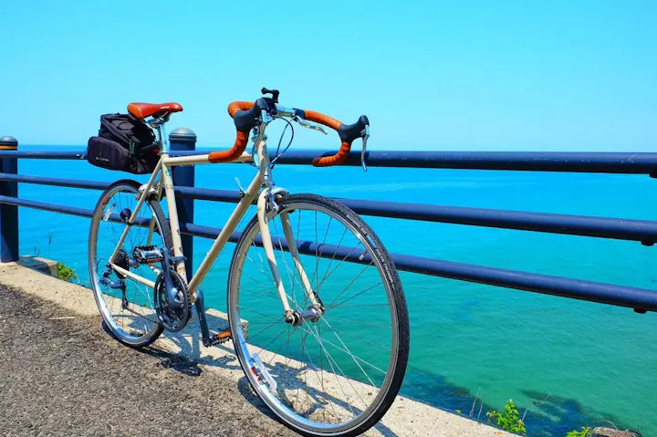 自然豊かなサイクリングロード