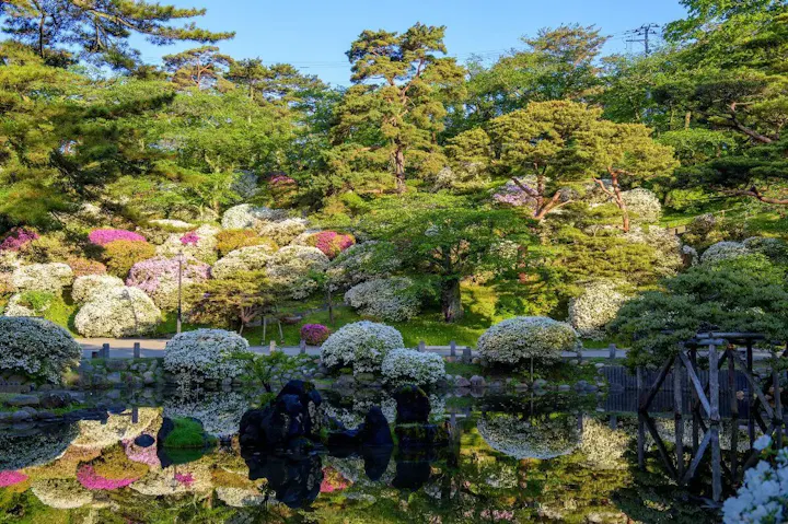 四季折々の風景が楽しめる日本庭園!