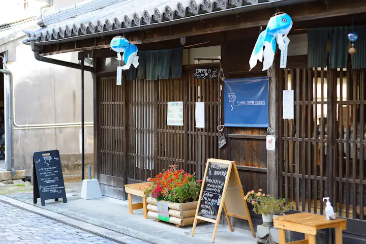 白壁地区のカフェでほっと一息
