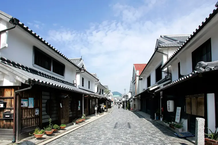 白壁の町並み（柳井市古市金屋地区伝統的建造物群保存地区）