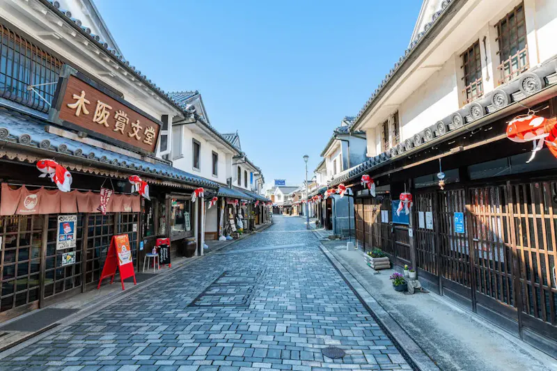白壁の町並み(柳井市古市金屋地区伝統的建造物群保存地区)