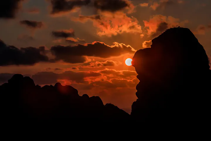 美しい夕景が見られる!