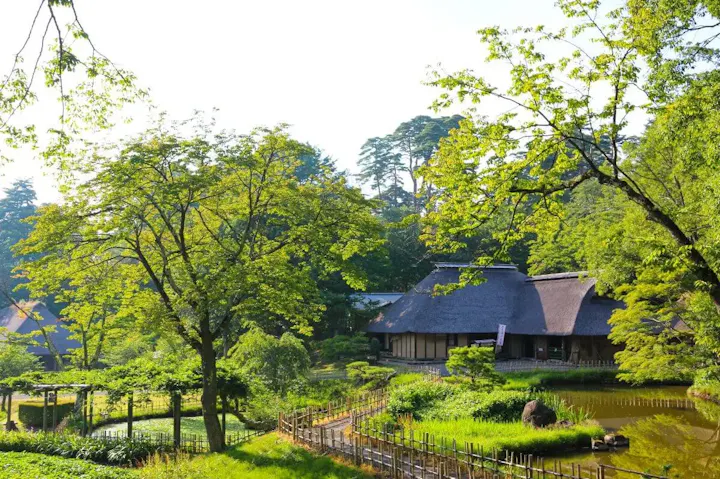 茅葺民家を移築復元した有数の野外博物館!