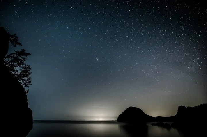 大野亀から見る一面の星空