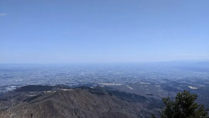 榛名山頂上部からの眺めと美しい霧氷！