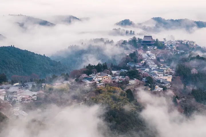 吉野山の絶景を一望!金峯山寺の展望台