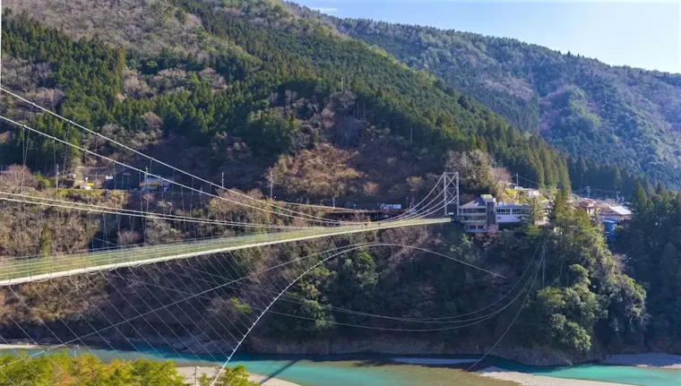 谷瀬の吊り橋