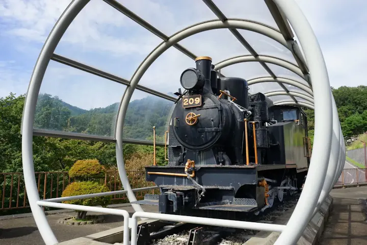 蒸気機関車と写真撮影