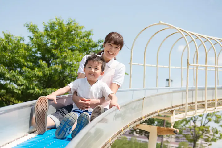 子供が楽しめる遊具がたくさん