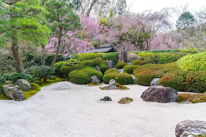 枯山水庭園で癒されよう!