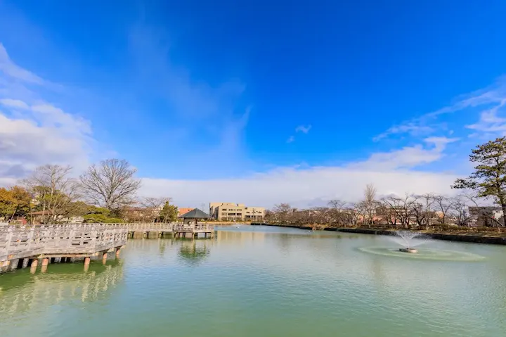 美しい八条ヶ池の景色