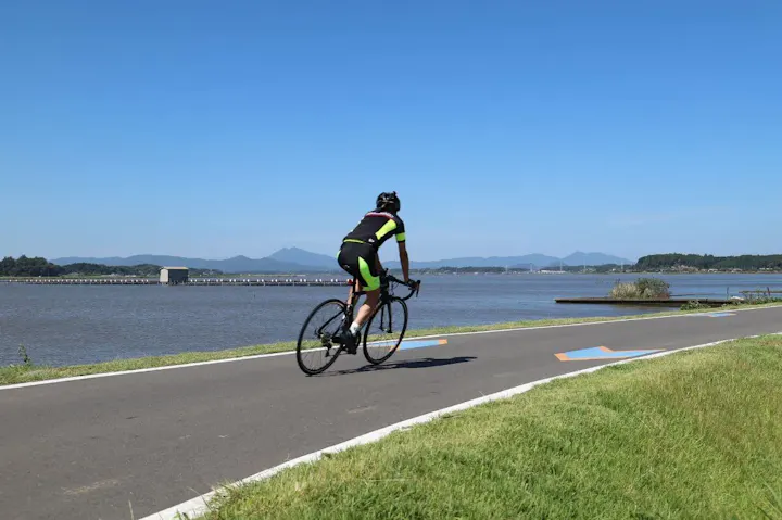 全長約180kmのサイクリングロード