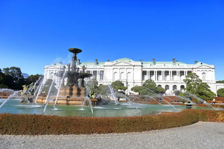 世界からの国賓が植樹した木のある庭園