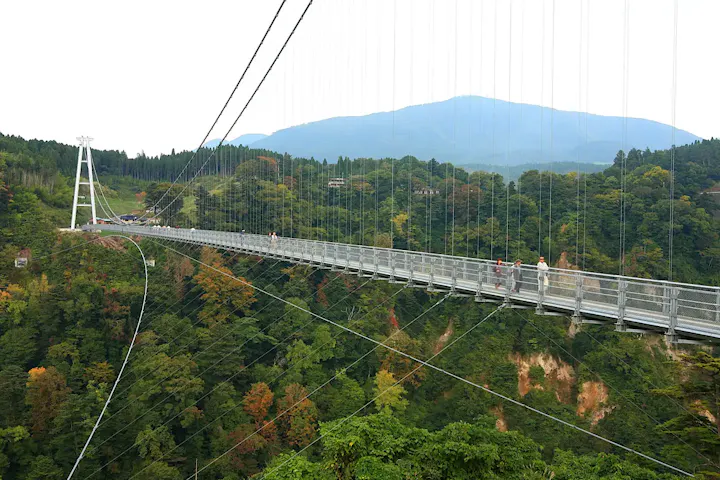 日本一の高さを誇る大吊橋！